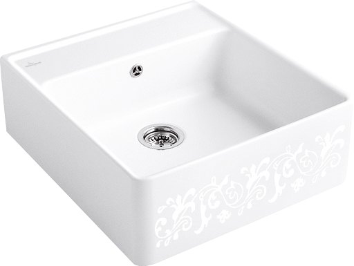 Villeroy & Boch Modulový jednodřez – jednodřez, barva White Pearl
