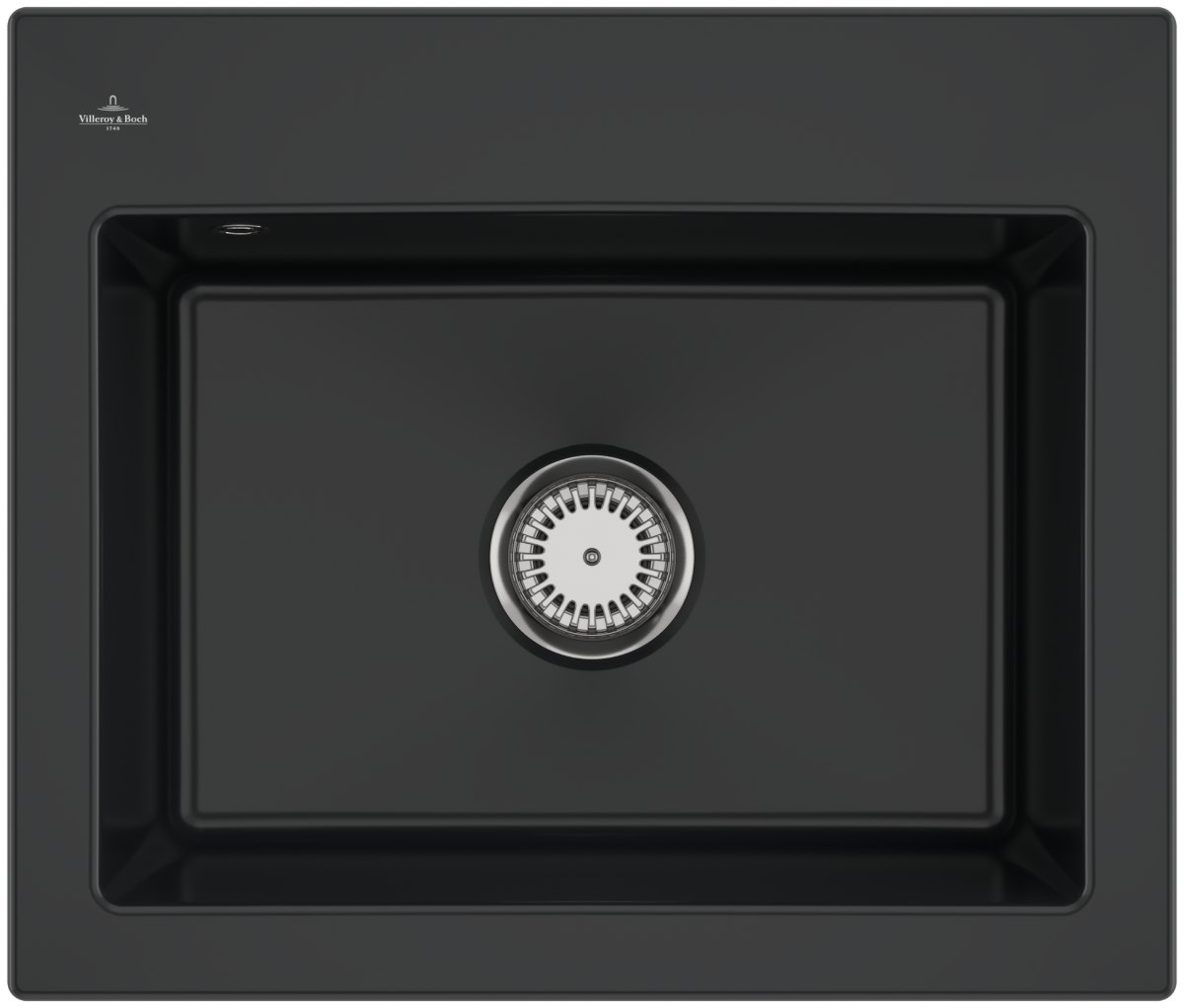 Villeroy & Boch Subway 60 S – vestavný dřez, barva Pure Black