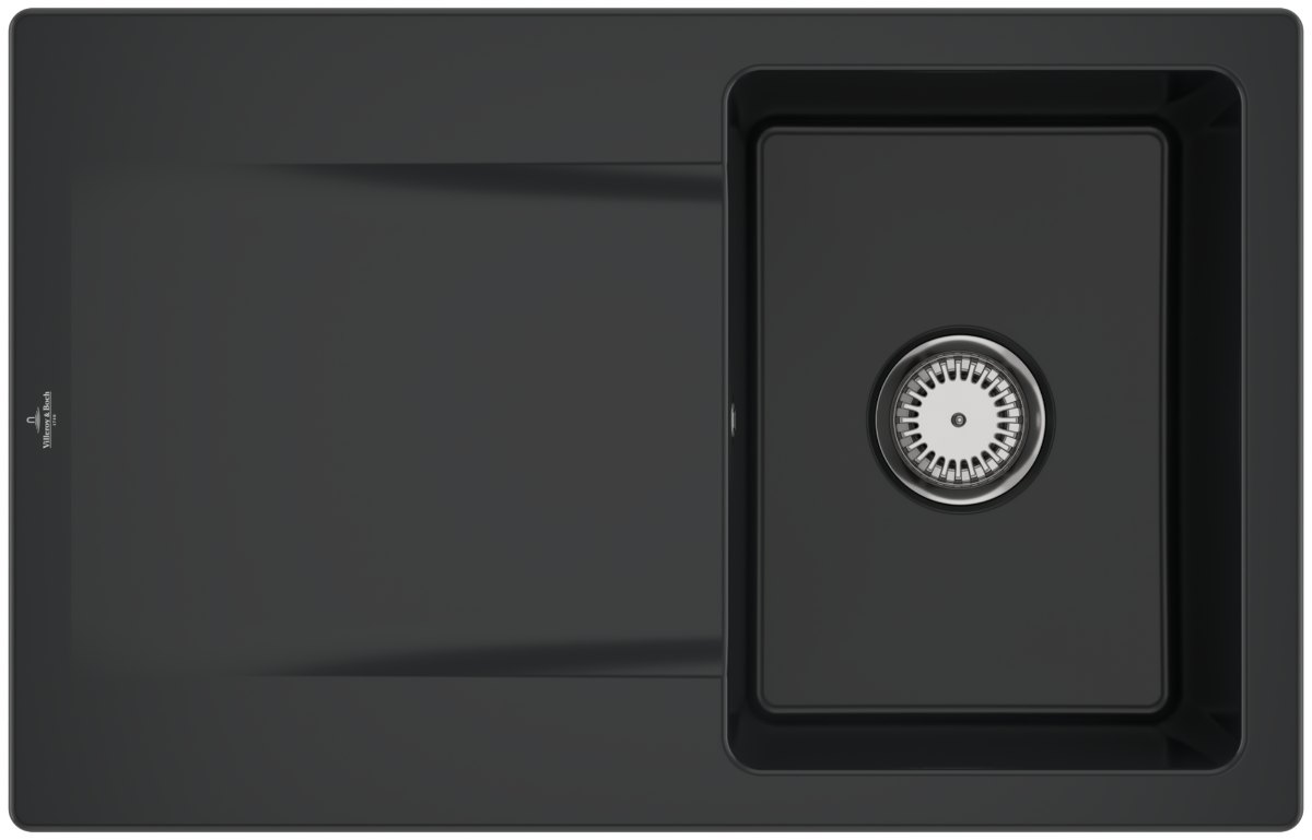 Villeroy & Boch Siluet 45 – vestavný dřez, barva Pure Black