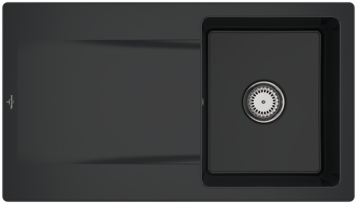 Villeroy & Boch Siluet 50 – vestavný dřez, barva Pure Black