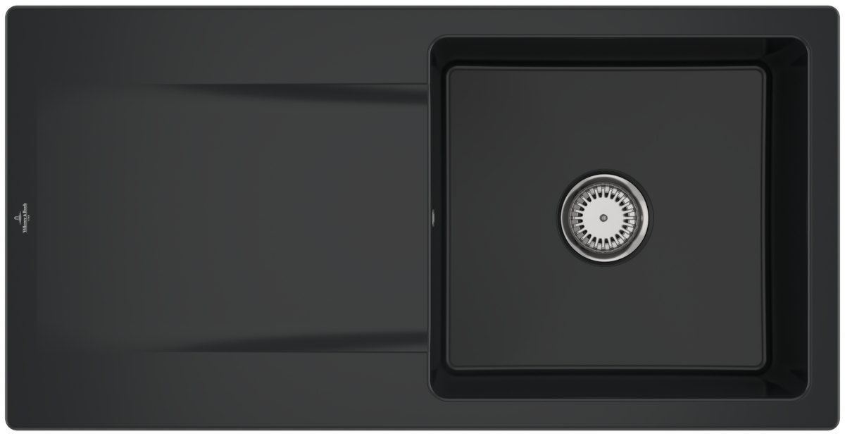 Villeroy & Boch Siluet 60 – vestavný dřez, barva Pure Black