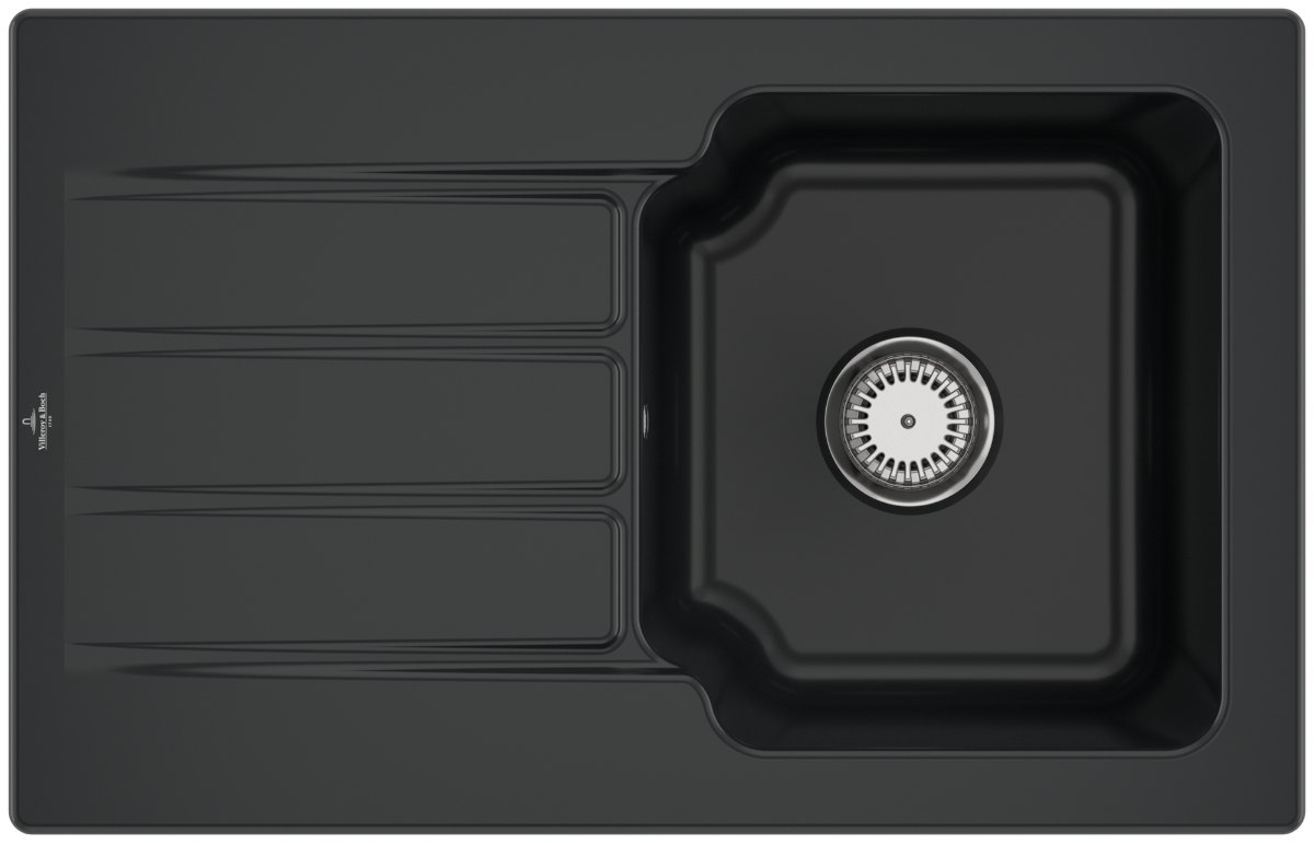 Villeroy & Boch Architectura 45 – vestavný dřez, barva Pure Black