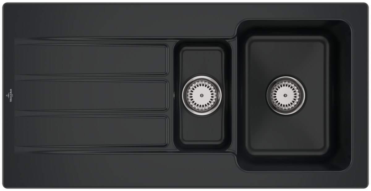 Villeroy & Boch Architectura 60 XR – vestavný dřez, barva Pure Black