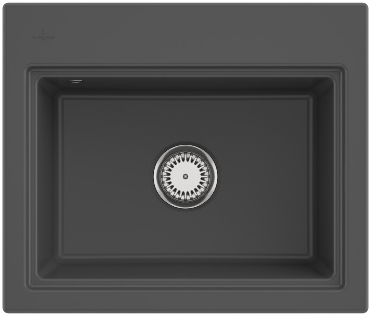 Villeroy & Boch Subway Style 60 S (odkapávač antracit) – vestavný dřez, barva Graphite