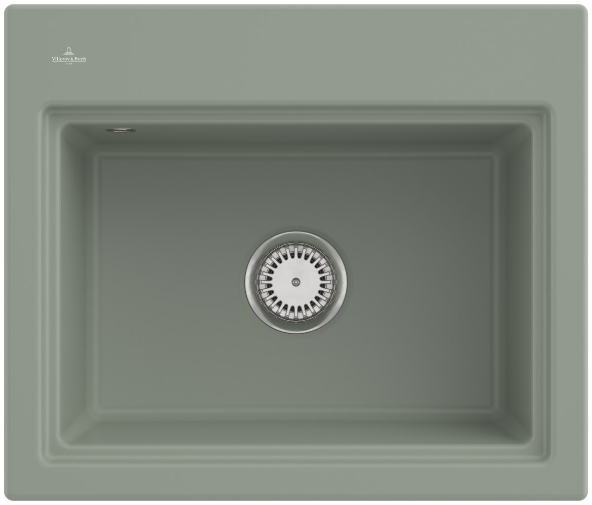 Villeroy & Boch Subway Style 60 S (odkapávač antracit) – vestavný dřez, barva Morning Green