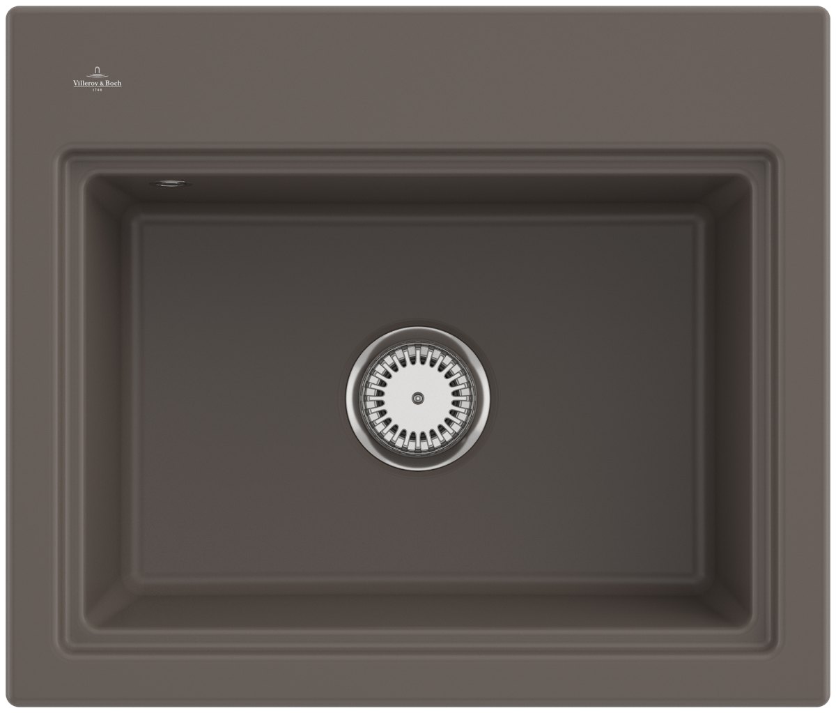 Villeroy & Boch Subway Style 60 S (odkapávač antracit) – vestavný dřez, barva Timber