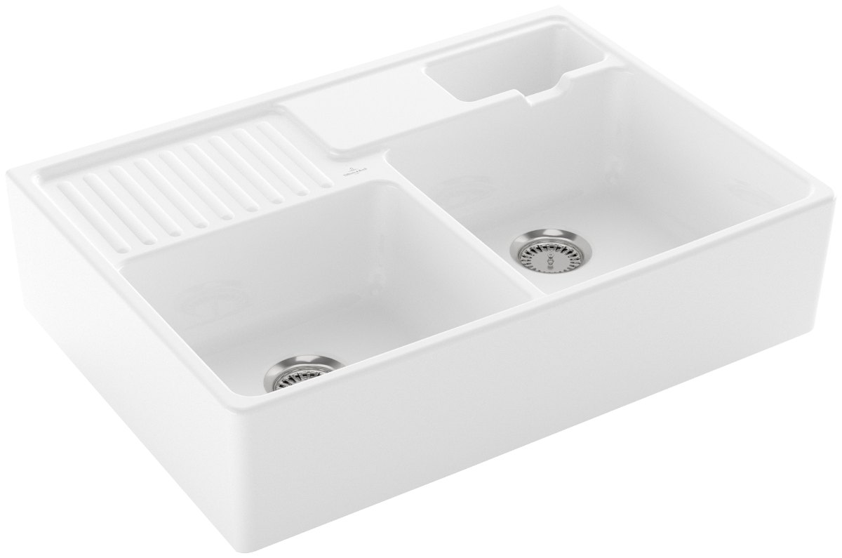 Villeroy & Boch Modulový dvoudřez – dvoudřez, barva Snow White