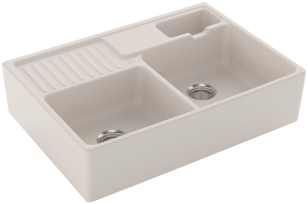 Villeroy & Boch Modulový dvoudřez – dvoudřez, barva Crema