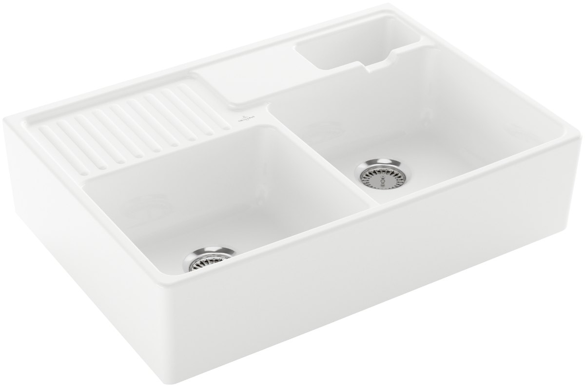 Villeroy & Boch Modulový dvoudřez – dvoudřez, barva White Alpin