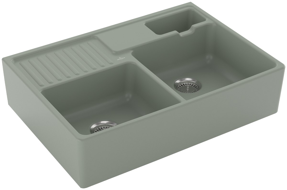 Villeroy & Boch Modulový dvoudřez – dvoudřez, barva Morning Green