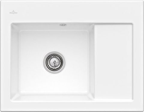 Villeroy & Boch Subway 45 Compact – vestavný dřez, barva White Alpin – pohled 2