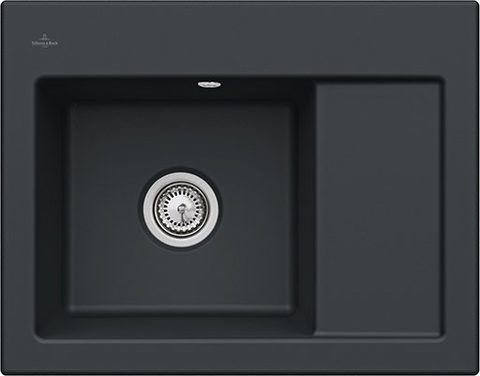 Villeroy & Boch Subway 45 Compact – vestavný dřez, barva Pure Black – pohled 2