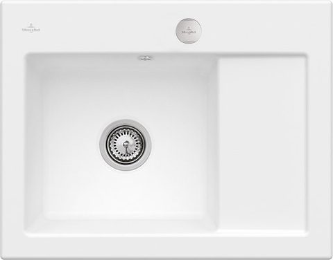 Villeroy & Boch Subway 45 Compact – vestavný dřez, barva Stone White – pohled 3