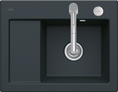 Villeroy & Boch Subway 45 Compact – vestavný dřez, barva Pure Black – pohled 7