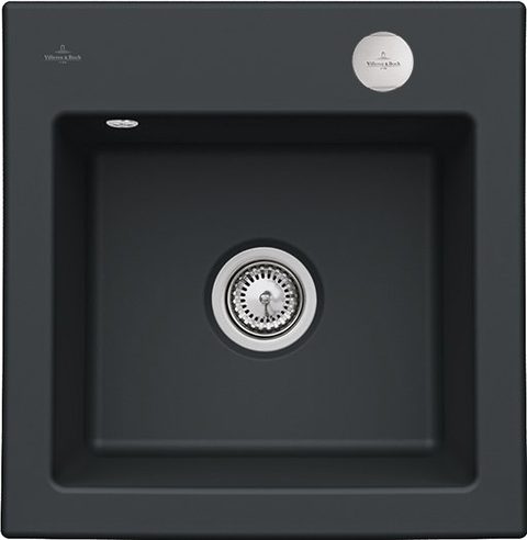 Villeroy & Boch Subway 50 S – vestavný dřez, barva Pure Black – pohled 4