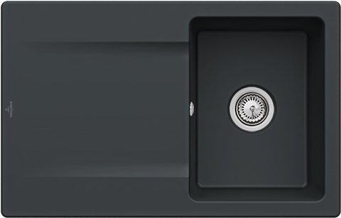 Villeroy & Boch Siluet 45 – vestavný dřez, barva Pure Black – pohled 2
