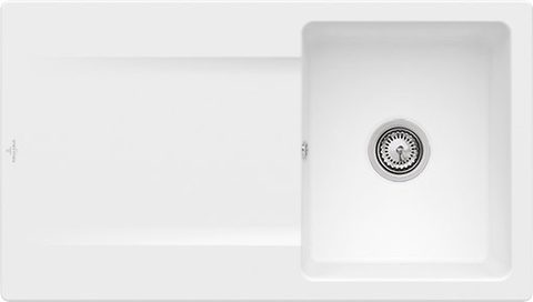 Villeroy & Boch Siluet 50 – vestavný dřez, barva Stone White – pohled 2