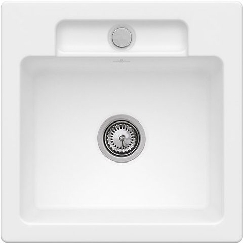 Villeroy & Boch Siluet 50 S – vestavný dřez, barva Stone White – pohled 2