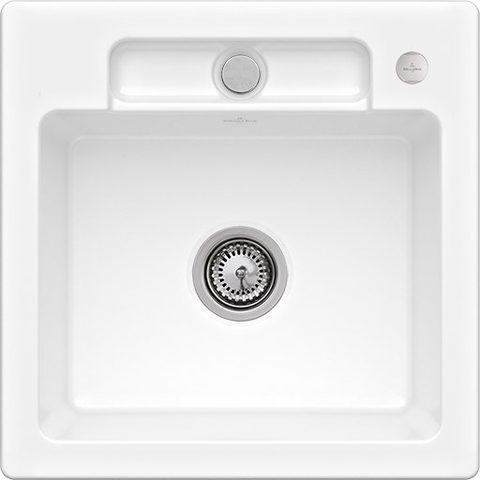 Villeroy & Boch Siluet 50 S – vestavný dřez, barva Snow White – pohled 3
