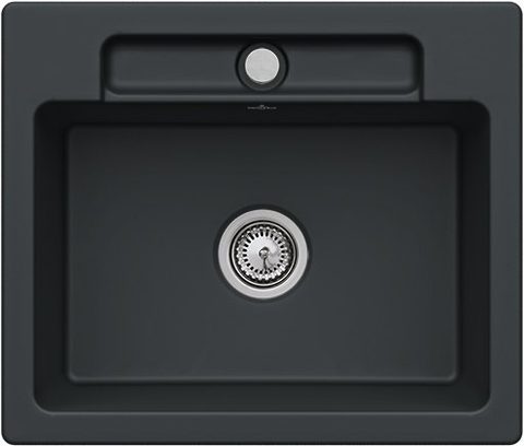 Villeroy & Boch Siluet 60 S – vestavný dřez, barva Pure Black – pohled 2