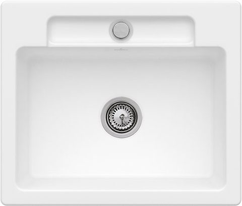 Villeroy & Boch Siluet 60 S – vestavný dřez, barva Stone White – pohled 2