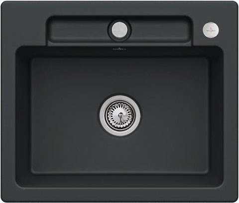 Villeroy & Boch Siluet 60 S – vestavný dřez, barva Pure Black – pohled 4