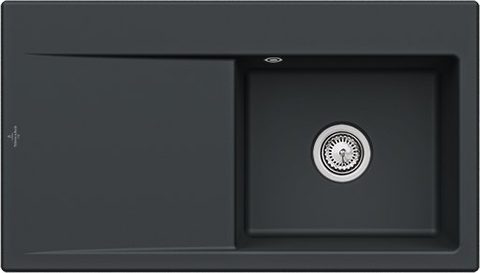 Villeroy & Boch Subway Style 50 – vestavný dřez, barva Pure Black – pohled 5