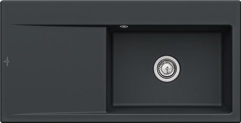 Villeroy & Boch Subway Style 60 – vestavný dřez, barva Pure Black – pohled 5