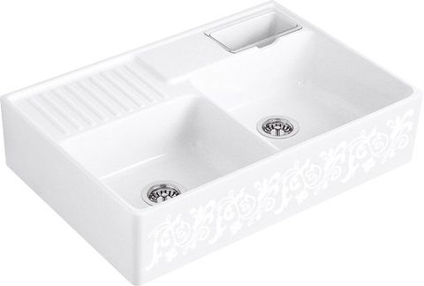 Villeroy & Boch Modulový dvoudřez – dvoudřez, barva White Pearl