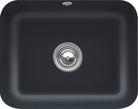 Villeroy & Boch Cisterna 60C – podstavný dřez, barva Pure Black – pohled 2