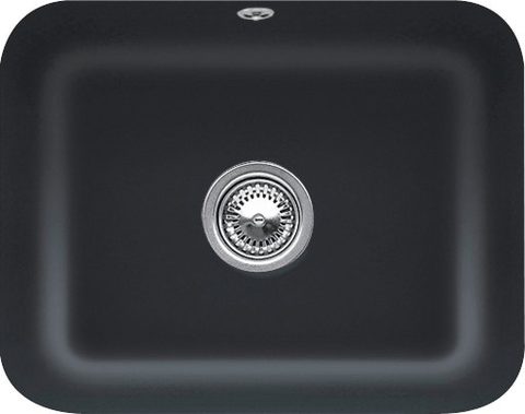 Villeroy & Boch Cisterna 60C – podstavný dřez, barva Pure Black – pohled 1