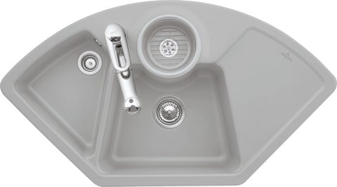Villeroy & Boch Solo corner – rohový dřez, barva Fossil – pohled 2