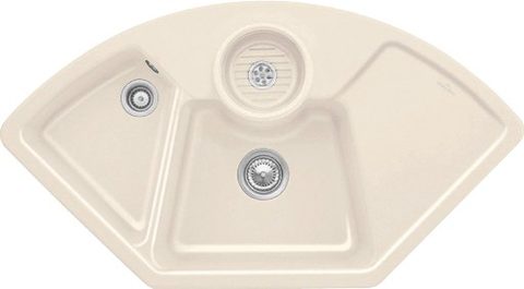 Villeroy & Boch Solo corner – rohový dřez, barva Crema – pohled 2