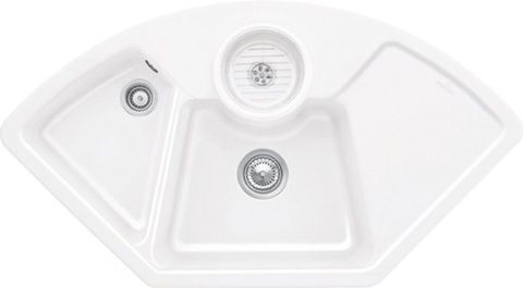 Villeroy & Boch Solo corner – rohový dřez, barva White Alpin – pohled 2