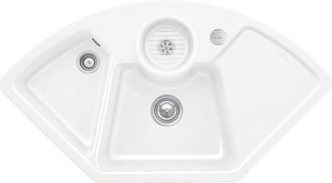 Villeroy & Boch Solo corner – rohový dřez, barva Snow White – pohled 4