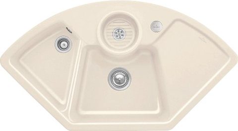 Villeroy & Boch Solo corner – rohový dřez, barva Crema – pohled 4