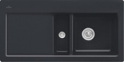 Villeroy & Boch Subway 60 – vestavný dřez, barva Pure Black – pohled 6
