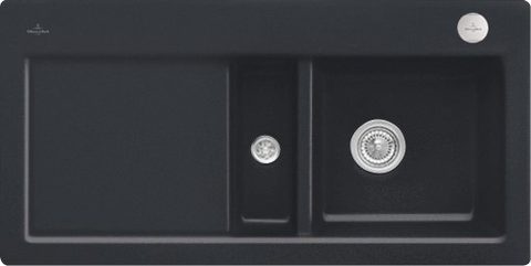 Villeroy & Boch Subway 60 – vestavný dřez, barva Pure Black – pohled 8