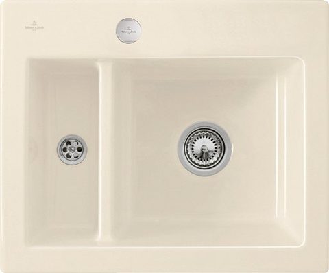 Villeroy & Boch Subway 60 XM – vestavný dřez, barva Crema – pohled 3