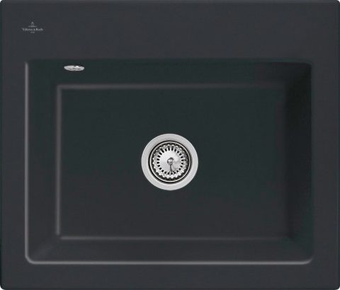 Villeroy & Boch Subway 60 S – vestavný dřez, barva Pure Black – pohled 2