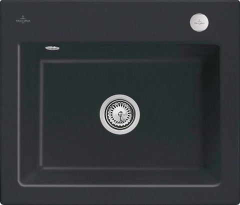 Villeroy & Boch Subway 60 S – vestavný dřez, barva Pure Black – pohled 3