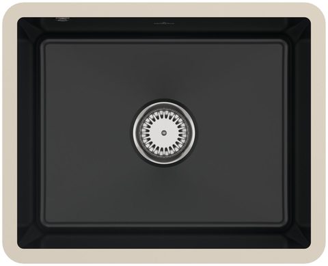 Villeroy & Boch Subway 60 SU – podstavný dřez, barva Pure Black – pohled 1