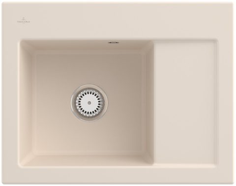 Villeroy & Boch Subway 45 Compact – vestavný dřez, barva Ivory – pohled 1