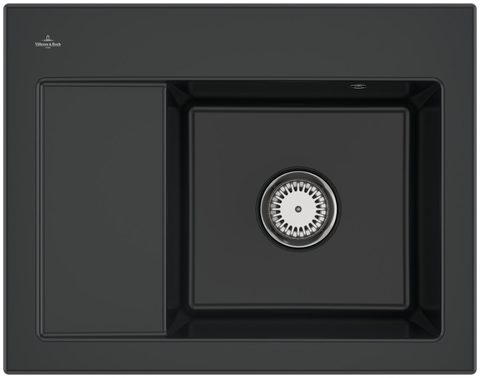 Villeroy & Boch Subway 45 Compact – vestavný dřez, barva Pure Black – pohled 4