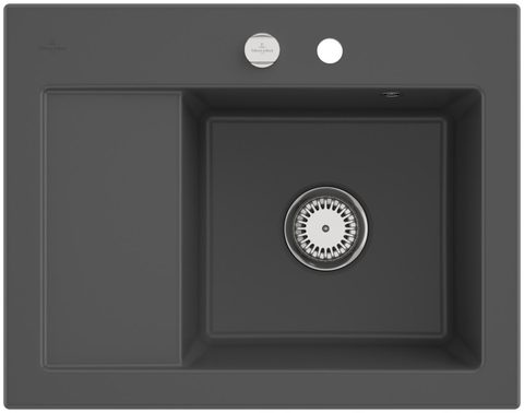 Villeroy & Boch Subway 45 Compact – vestavný dřez, barva Graphite – pohled 3