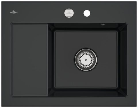 Villeroy & Boch Subway 45 Compact – vestavný dřez, barva Pure Black – pohled 6