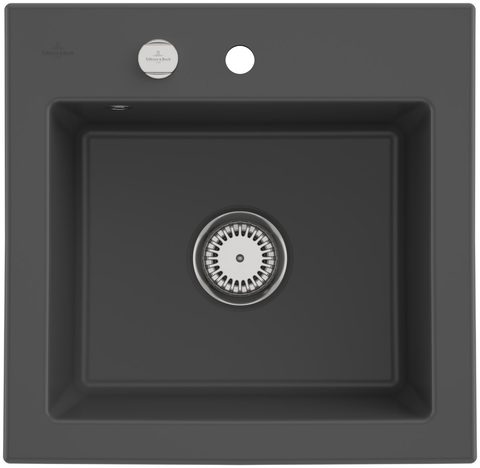 Villeroy & Boch Subway 50 S – vestavný dřez, barva Graphite – pohled 2