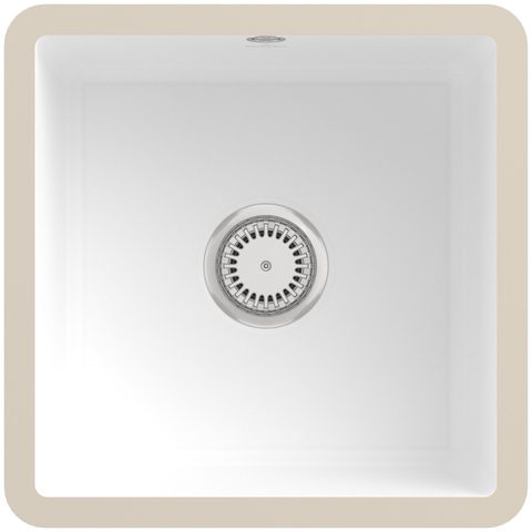 Villeroy & Boch Subway 50 SU – podstavný dřez, barva Stone White – pohled 1