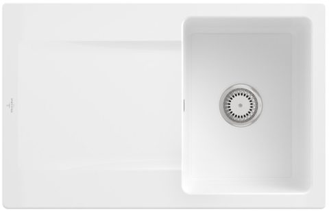 Villeroy & Boch Siluet 45 – vestavný dřez, barva White Alpin – pohled 1
