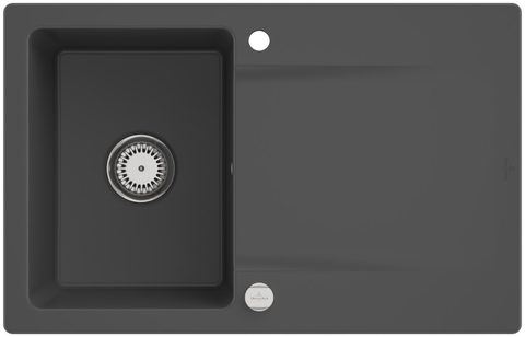 Villeroy & Boch Siluet 45 – vestavný dřez, barva Graphite – pohled 2